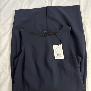 NWT Theory Women's Betty navy blue dress
